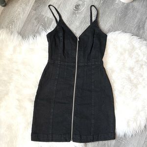 Black Denim Dress from Dynamite